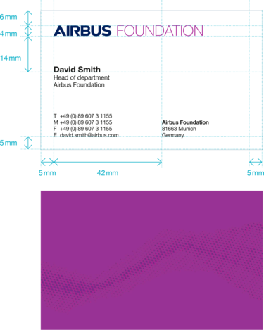 Measurements business card