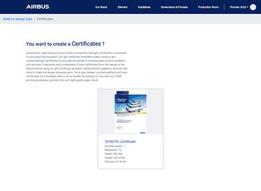 Certificate template