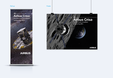 Airbus Crisa roll-up and poster example