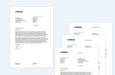 Letterhead layout