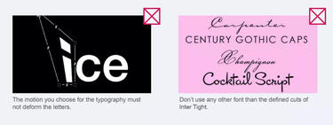 Motion design typography don'ts Motion design typography don'ts