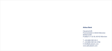 Airbus Bank invitation back