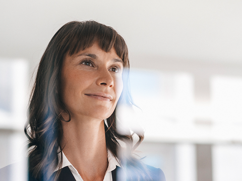 Portrait of woman in the office environment