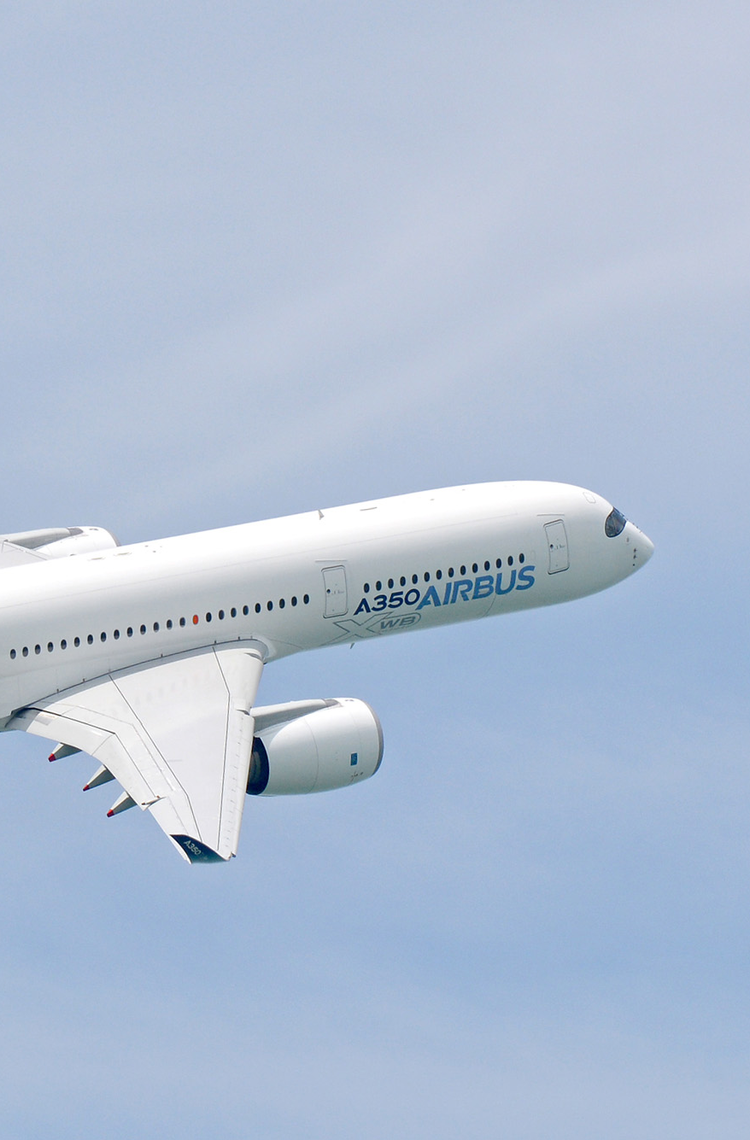 A350 flying with Airbus livery