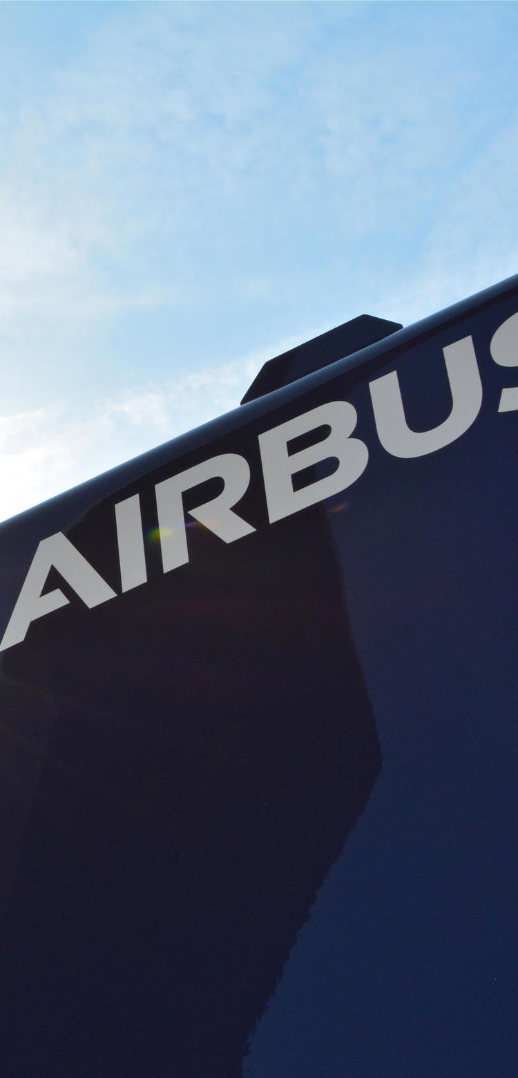 Airbus logo diplayed on a building