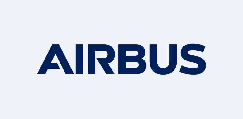 The blue variant of the Airbus logo