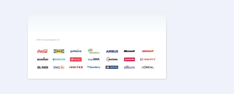 Layout example of Airbus logo in combination with multiple partner logos