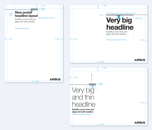 Layout dimensions for posters