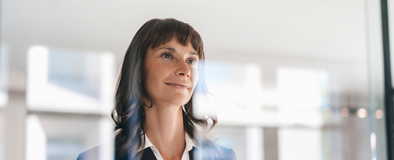 Portrait of woman in the office environment