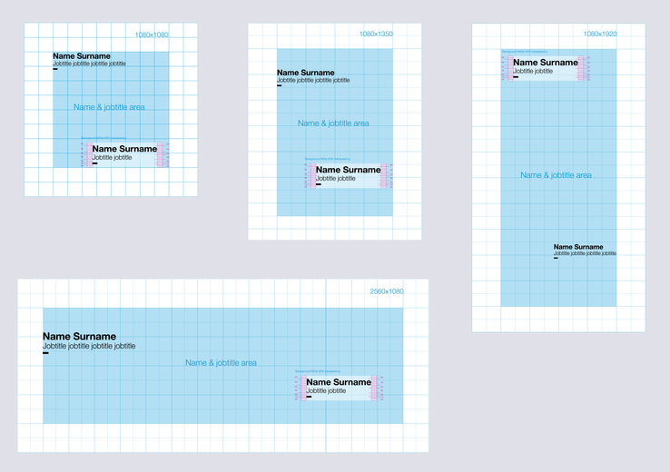 Name/Jobtitle layout area