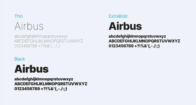 Inter Tight font weights used as a design element